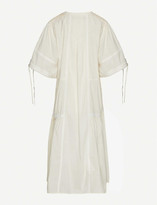 Thumbnail for your product : Renli Su Lace-trim cotton midi dress