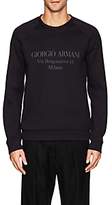 Thumbnail for your product : Giorgio Armani Men's Logo Cotton-Blend Neoprene Sweatshirt-Navy