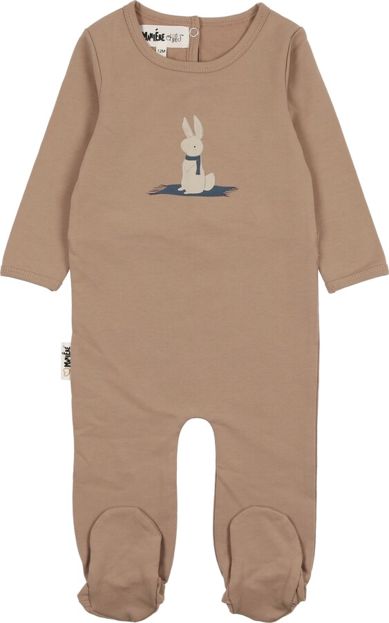 Manière Snow Bunny Cotton Blend Footie