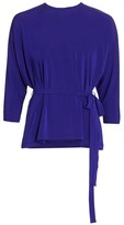 Thumbnail for your product : Issey Miyake Drape Jersey Tie Waist Top