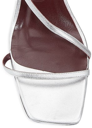 STAUD Gita Metallic Leather Sandals