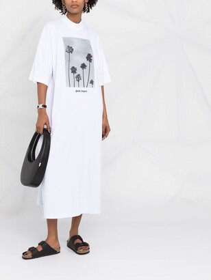 Palm Angels palm-print T-shirt dress