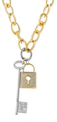 Steve Madden Lock & Key Necklace