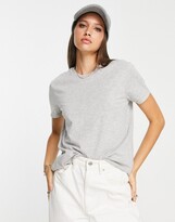 Thumbnail for your product : ASOS DESIGN ultimate cotton t-shirt with crew neck in gray heather