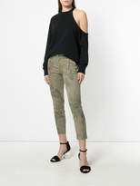 Thumbnail for your product : Mason cactus printed cropped trousers