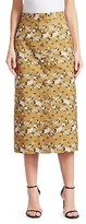 Thumbnail for your product : Erdem Gainor Floral Embroidered Button Front Pencil Skirt