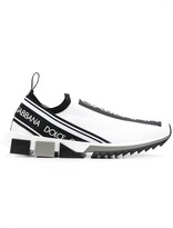 Thumbnail for your product : Dolce & Gabbana Sorrento logo mesh sneakers