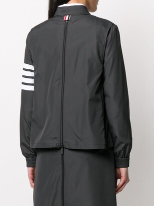 Thom Browne tricolor flyweight tech zip-gusset 4-Bar jacket