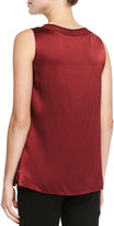 Thumbnail for your product : Lafayette 148 New York Renee Sleeveless Silk Pleated Blouse