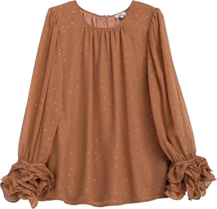 Niza Brown Blouse