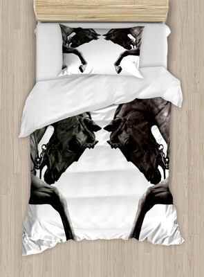 Ambesonne Retro Duvet Cover Set