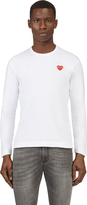 Thumbnail for your product : Comme des Garcons Play White Logo Applique T-Shirt