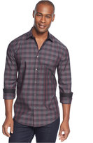 Thumbnail for your product : Alfani BLACK Big and Tall Clay Checked Shirt