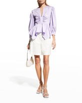 Thumbnail for your product : Derek Lam 10 Crosby Everly Handkerchief Peplum Top
