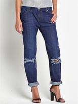 Thumbnail for your product : Love Label Slash Knee Boyfriend Jeans