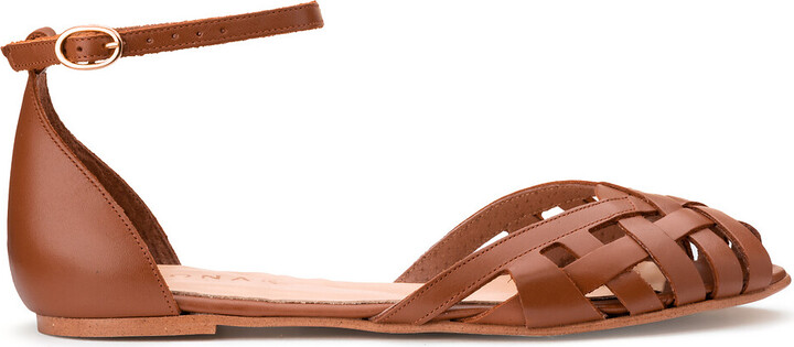 Jonak Doo Flat Leather Sandals ShopStyle - Main Image