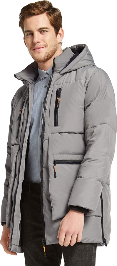 Orolay Men's Thickened Hoodie Down Coat Warm Coat Insulated Winter Parka  Grey 2XL - ShopStyle Outerwear
