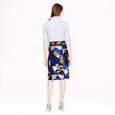 Thumbnail for your product : J.Crew Petite Collection pencil wrap skirt in cubist print
