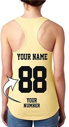 Tee Miracle Custom Jersey Tank Tops For Women - Design Your Own Racerback Jerseys - Personalized Team Tanktops
