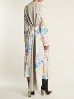 Thumbnail for your product : Vetements Contrast-panel Floral-print Dress - Multi