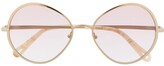 Thumbnail for your product : Chloé Sunglasses Round Frame Tinted Sunglasses