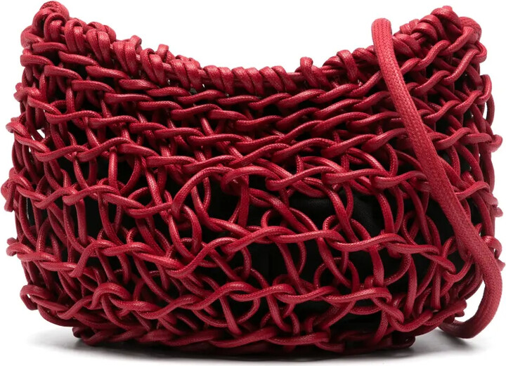 Alienina Cecilia woven shoulder bag