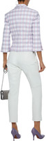 Thumbnail for your product : Emilio Pucci Cropped Gingham Twill Blazer