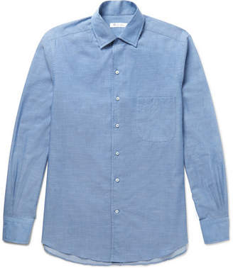 Loro Piana End-on-end Cotton And Cashmere-blend Shirt