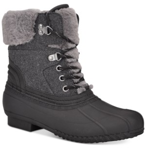 womens gray duck boots
