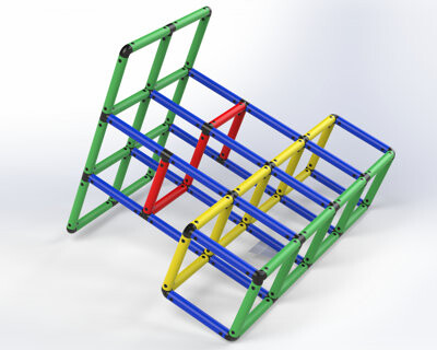 Funphix Indoor Jungle Gym for Toddlers with Tubes & Connectors