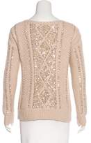 Thumbnail for your product : Haute Hippie Sequin-Embellished Wool-Blend Sweater