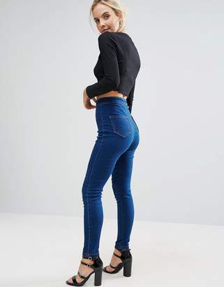 Missguided Petite Vice High Waisted Super Stretch Skinny Jean