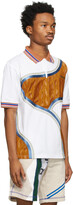 Thumbnail for your product : Ahluwalia White & Tan Wave Polo