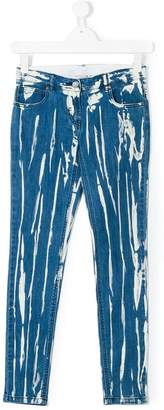 Stella McCartney Kids paint splatter jeans