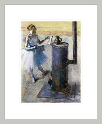 Red Barrel Studio Dancer Resting by Edgar Degas -Framed Giclee Print