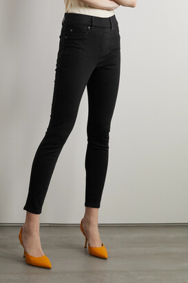 Spanx Mid-rise Skinny Jeans - Black