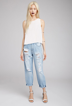 Forever 21 Distressed Boyfriend Jeans
