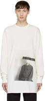 Thumbnail for your product : Song For The Mute Off-White Long Sleeve Bag Head T-Shirt