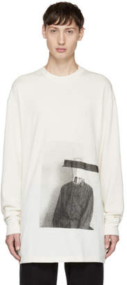 Song For The Mute Off-White Long Sleeve Bag Head T-Shirt