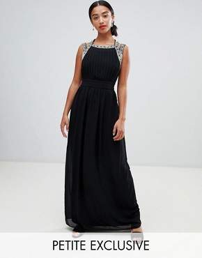 tfnc embellished back detail maxi bridesmaid dress
