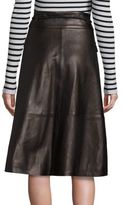 Thumbnail for your product : SET Leather Midi Skirt