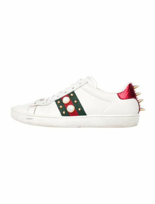 gucci pearl sneakers