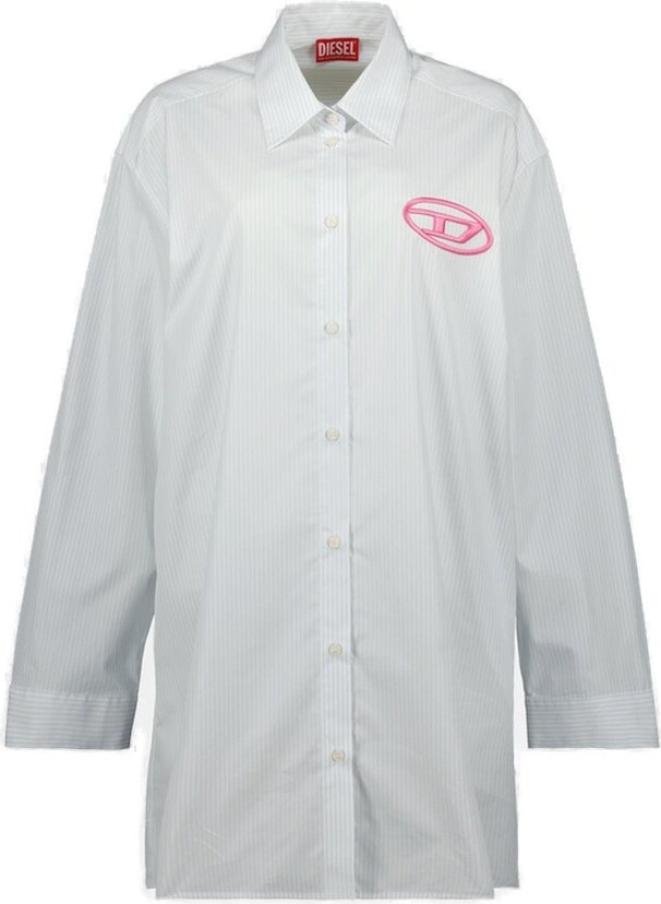 Diesel D-Dalis Striped Shirt Dress