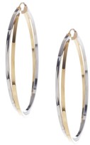 Thumbnail for your product : Candela Two-Tone 14K Gold Hoop Earrings