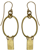 Thumbnail for your product : Whistles Made Hoop Bar Earrings