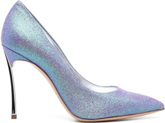 Purple Glitter Heels | ShopStyle
