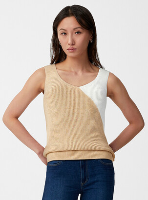 Twik Criss-cross knit cropped cami - ShopStyle