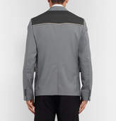 Thumbnail for your product : Prada Grey Panelled Wool And Mohair-Blend Blazer