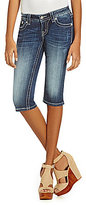 Thumbnail for your product : Miss Me Tribal-Embellished Denim Capris