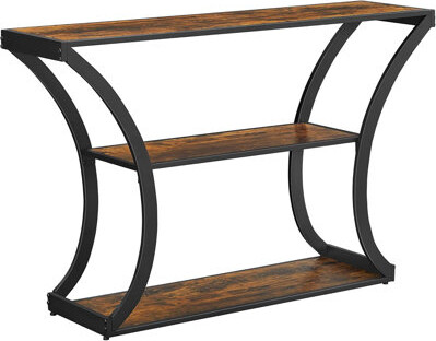 17 Stories Console Table With Curved Frames And 2 Open Shelves For...